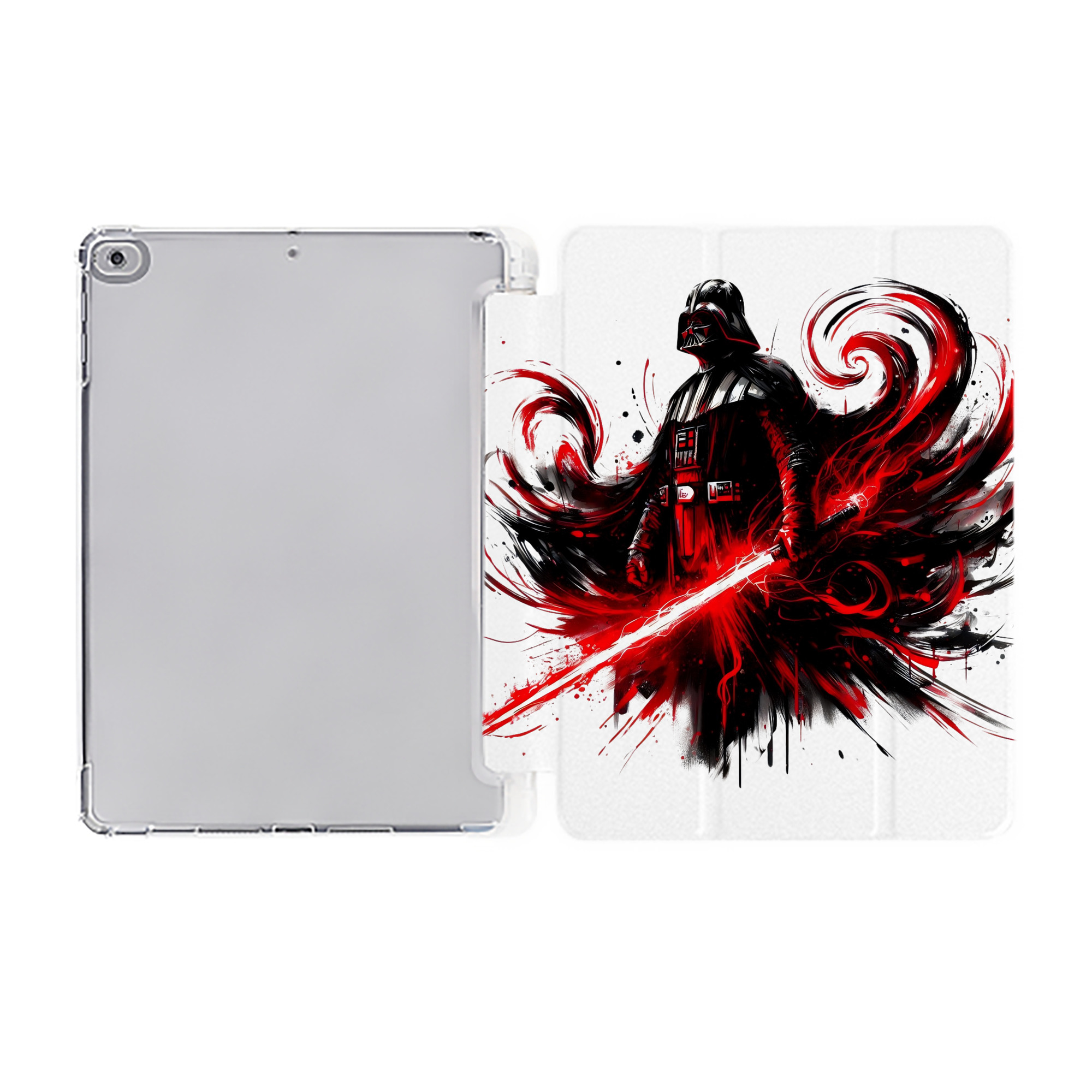 （画像用） スター・ウォーズ Star Wars IPad ケース ペン収納付き 三つ折りスタンド PUレザー×シリコン 対応機種9.5/10.5/10.9インチ